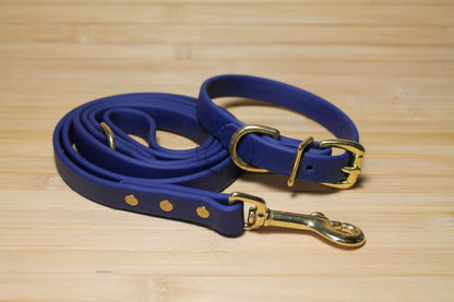 Navy Blue Biothane Dog Leash - Regular 16mm (5/8") width