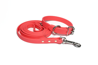 Peach Coral Biothane Dog Collar - 3/4" (20mm) wide