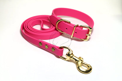 Fuchsia Pink Biothane Dog Leash - Regular 16mm (5/8") width