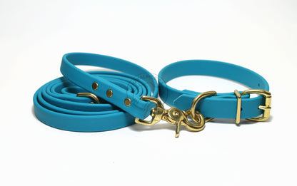 Oasis Blue Biothane Dog Leash - Regular 16mm (5/8") width