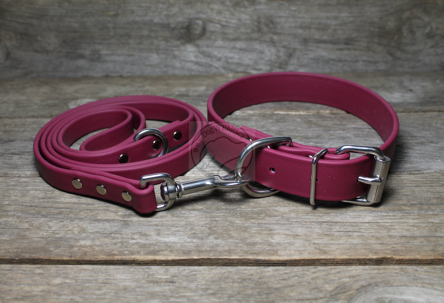 Wine Merlot Biothane Dog Leash - Regular 16mm (5/8") width