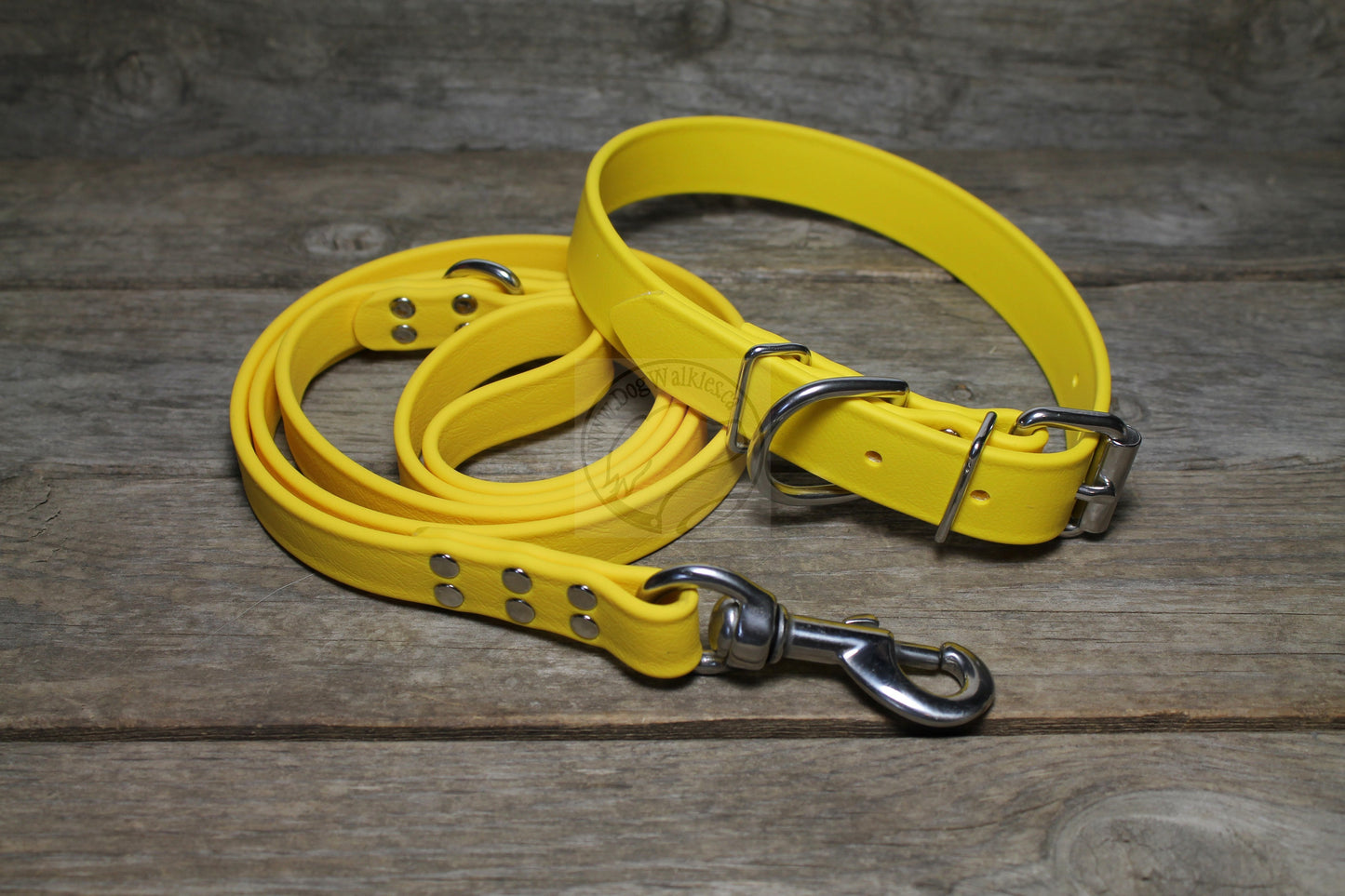 Sunflower Yellow Biothane Large Dog Leash