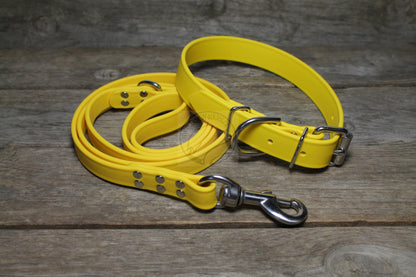 Sunflower Yellow Biothane Large Dog Leash