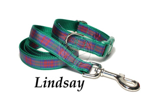 Tartan Dog Leash - Lindsay Clan Tartan