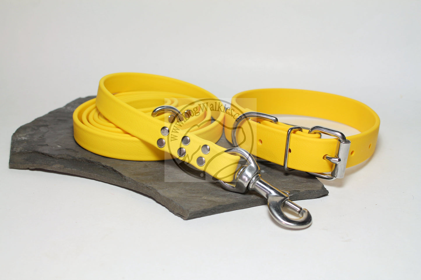 Sunflower Yellow Biothane Large Dog Leash