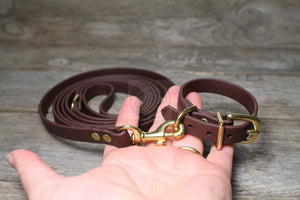 Dark Chocolate Brown Biothane Small Dog Collar - 1/2" (12mm) wide