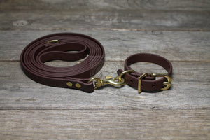 Dark Chocolate Brown Biothane Small Dog Collar - 1/2" (12mm) wide