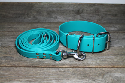 Teal Biothane Large Dog Leash