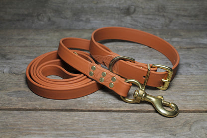 Caramel Brown Biothane Large Dog Leash